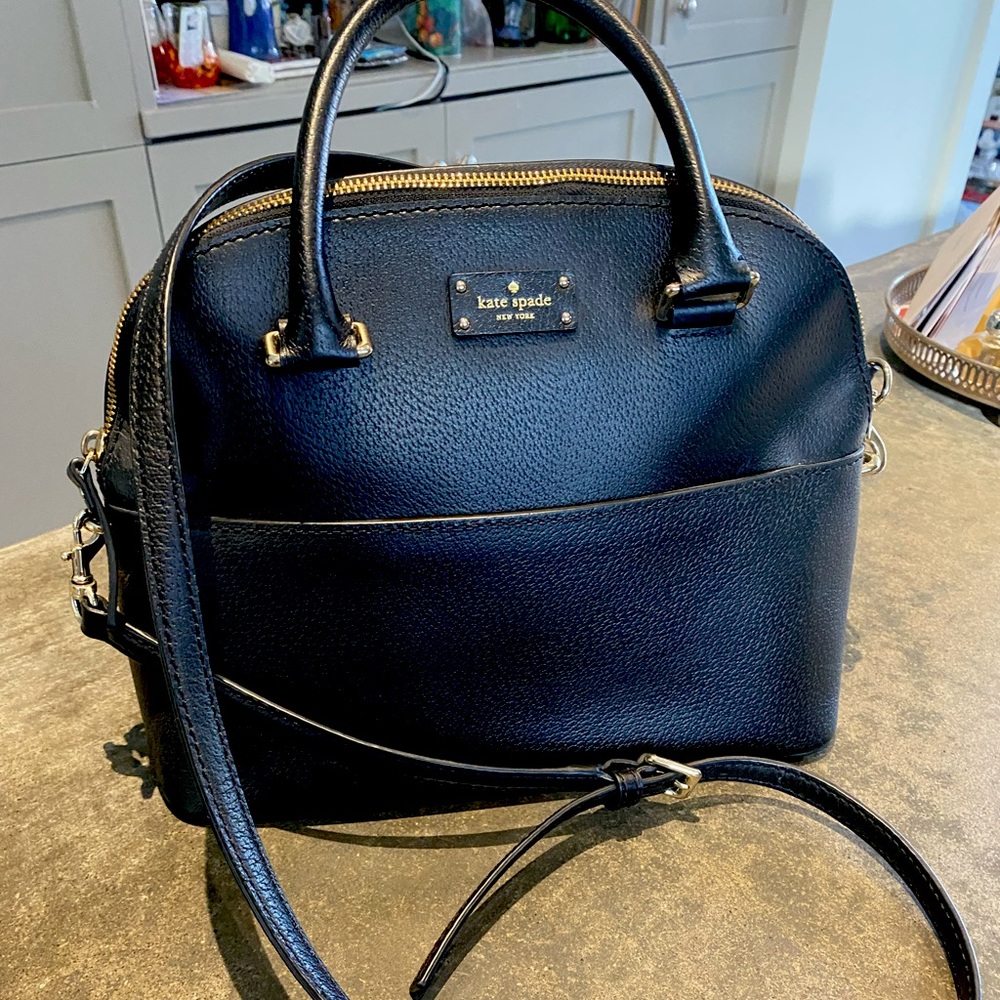 Kate Spade black purse(with crossbody strap)